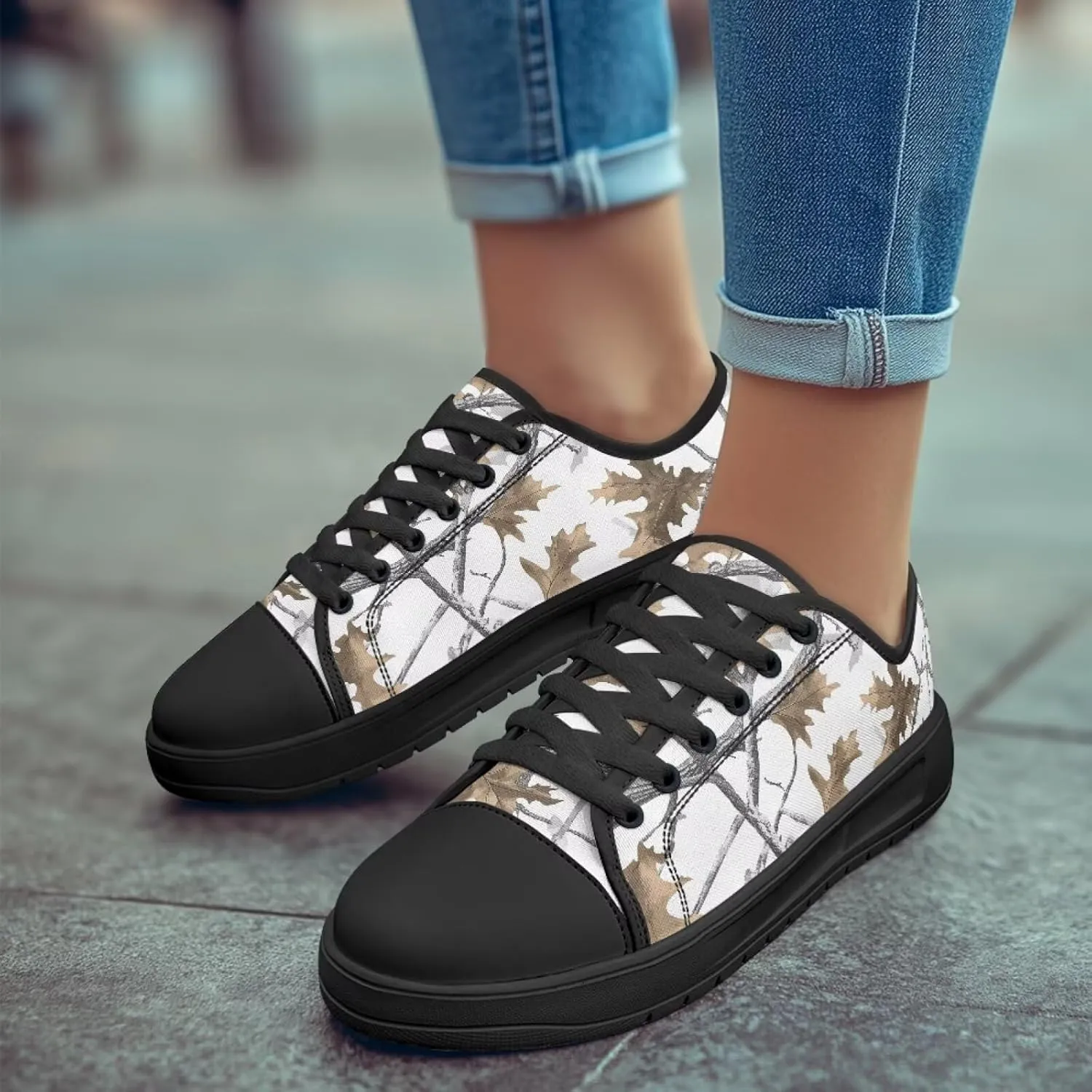 Canvar Shoes for Women Men Lace up Low Top Platform Sneakers for Walking Hiking Running