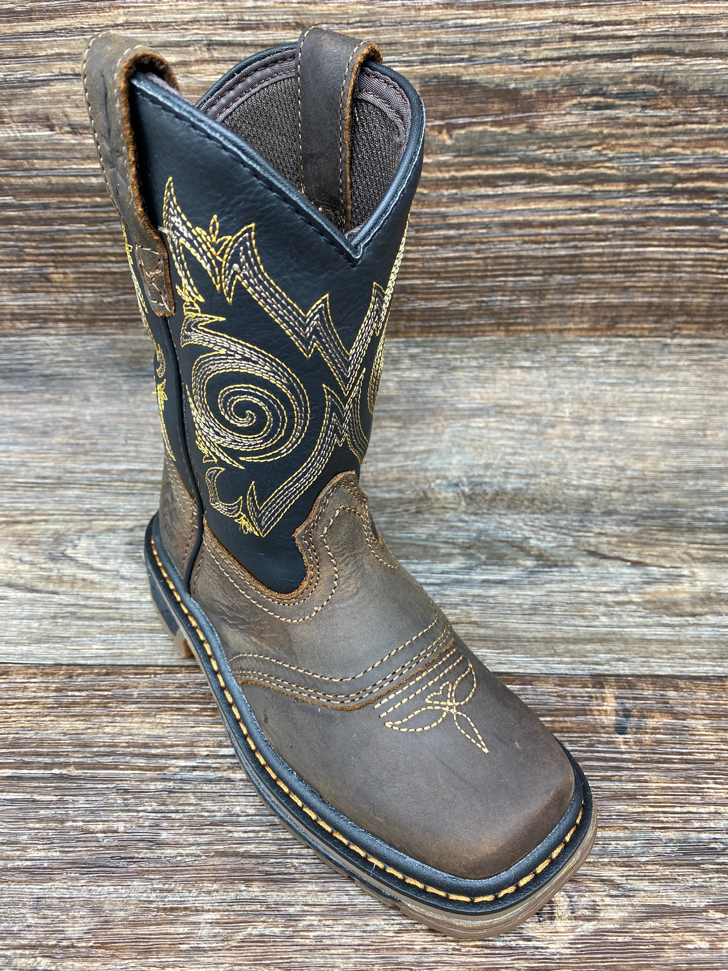 gb00343 Kid's Carbo-Tec Square Toe Work Boot by Georgia