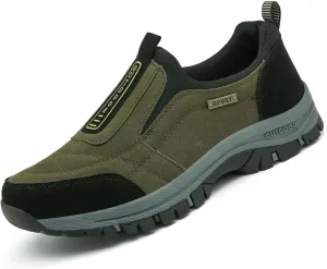 Men's Loafers Fashion Outdoor Sports Shoes Non-Slip Breathable Casual Walking Shoes Slip-on Waterproof Hiking Shoes