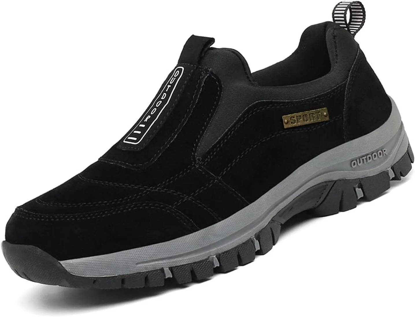 Men's Loafers Fashion Outdoor Sports Shoes Non-Slip Breathable Casual Walking Shoes Slip-on Waterproof Hiking Shoes
