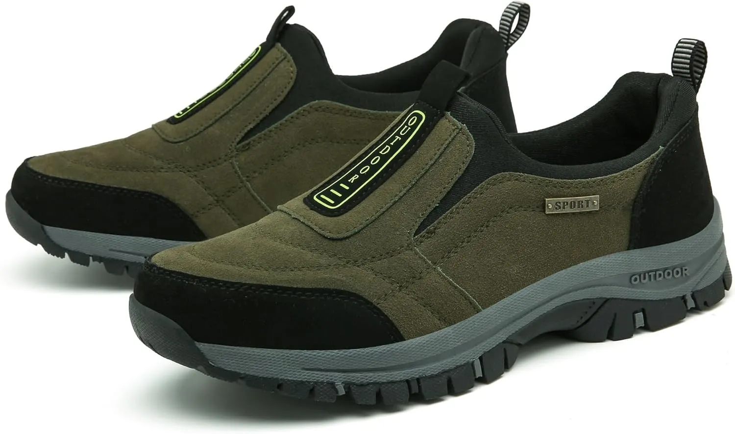 Men's Loafers Fashion Outdoor Sports Shoes Non-Slip Breathable Casual Walking Shoes Slip-on Waterproof Hiking Shoes