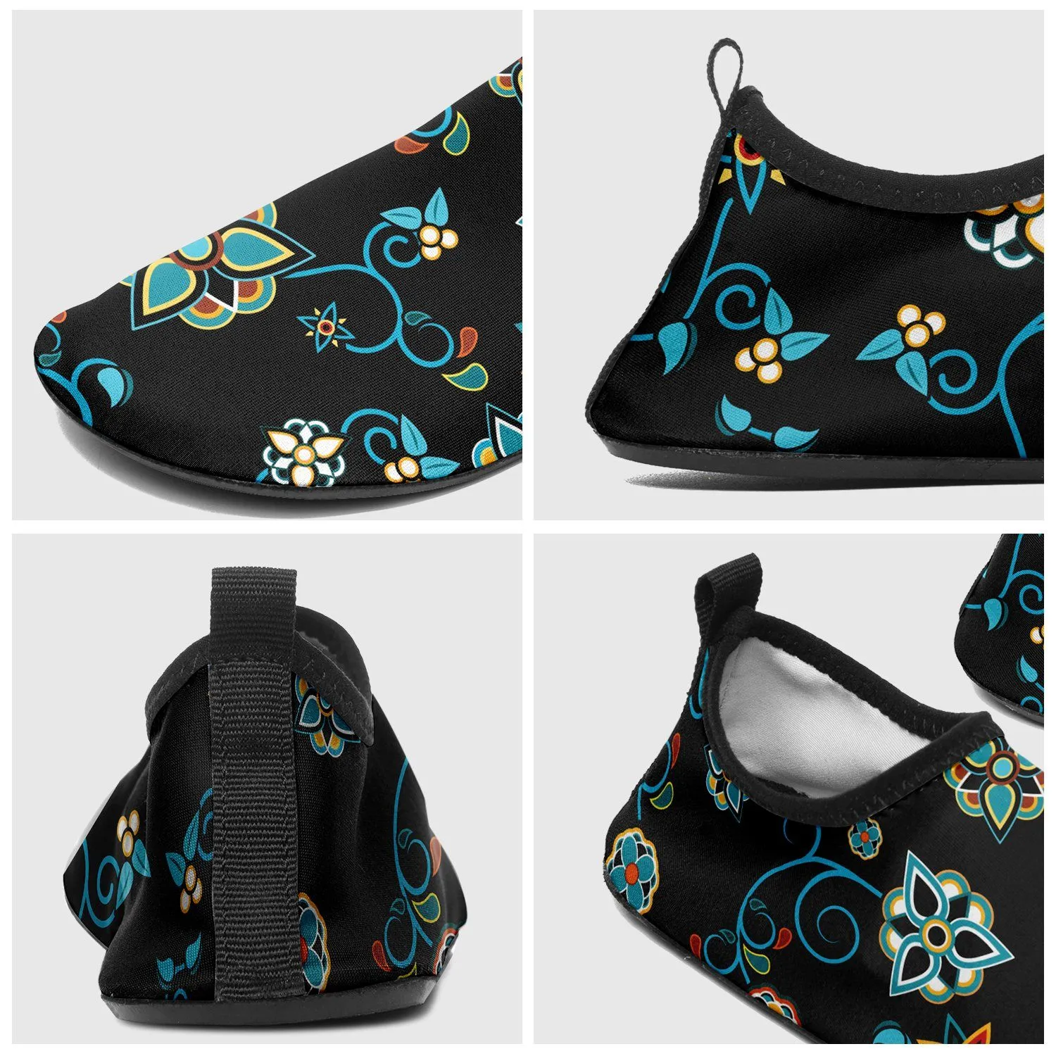 Ocean Bloom Kid's Sockamoccs Slip On Shoes