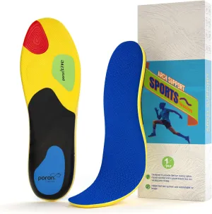Shoe Insoles with Arch Support for Women Men, Breathable Anti-Slip Inserts, Plantar Fasciitis Insoles for Basketball, Running, Cycling, Outdoor Hiking and Other Daily Sports - XL (M: 10-12 / W: 12-14)