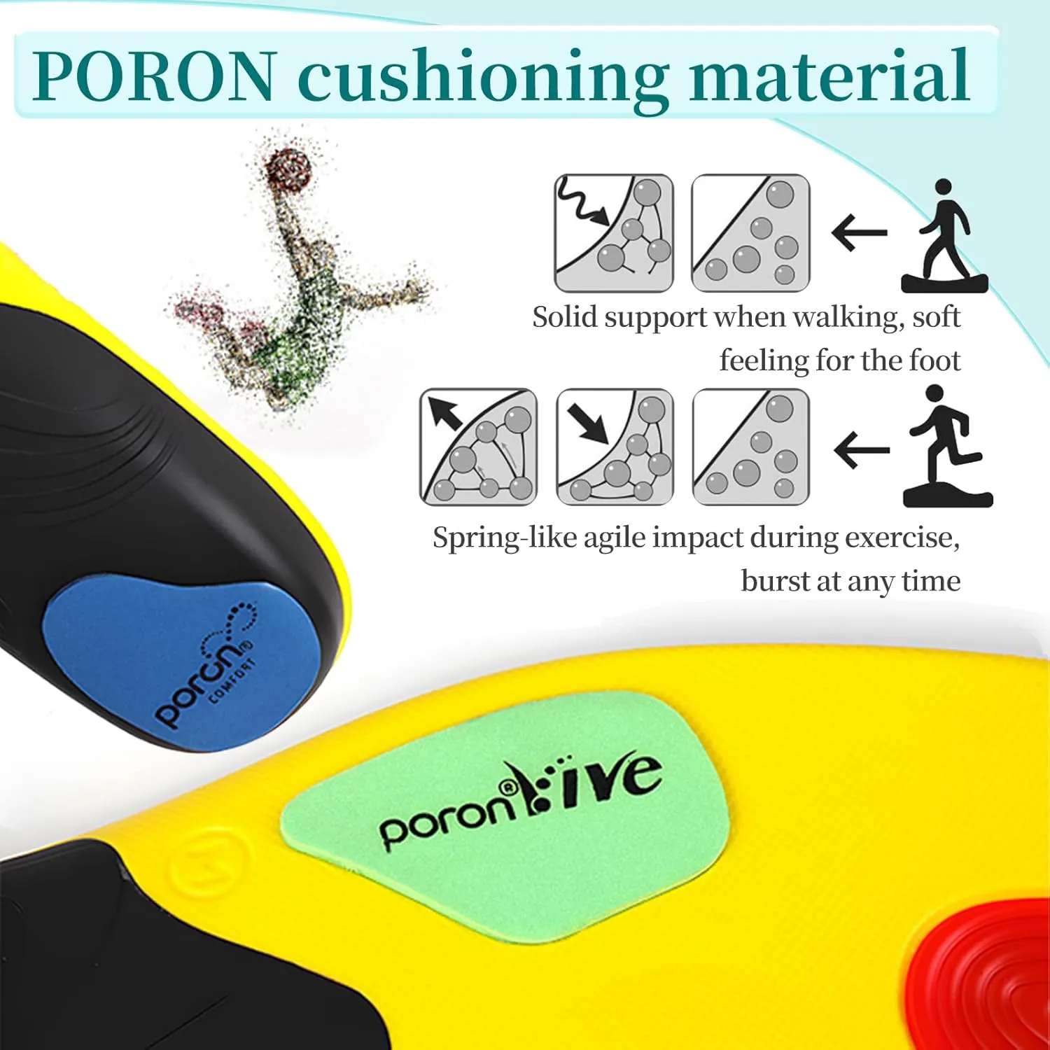 Shoe Insoles with Arch Support for Women Men, Breathable Anti-Slip Inserts, Plantar Fasciitis Insoles for Basketball, Running, Cycling, Outdoor Hiking and Other Daily Sports - XL (M: 10-12 / W: 12-14)