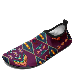 Travois Tipi Berry Kid's Sockamoccs Slip On Shoes