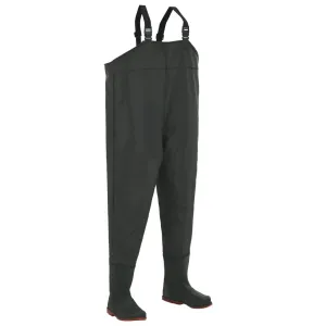 vidaXL Wading Pants with Boots Green Size 41