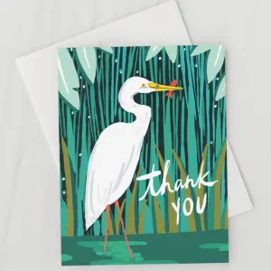 Wading Egret Thank You Card