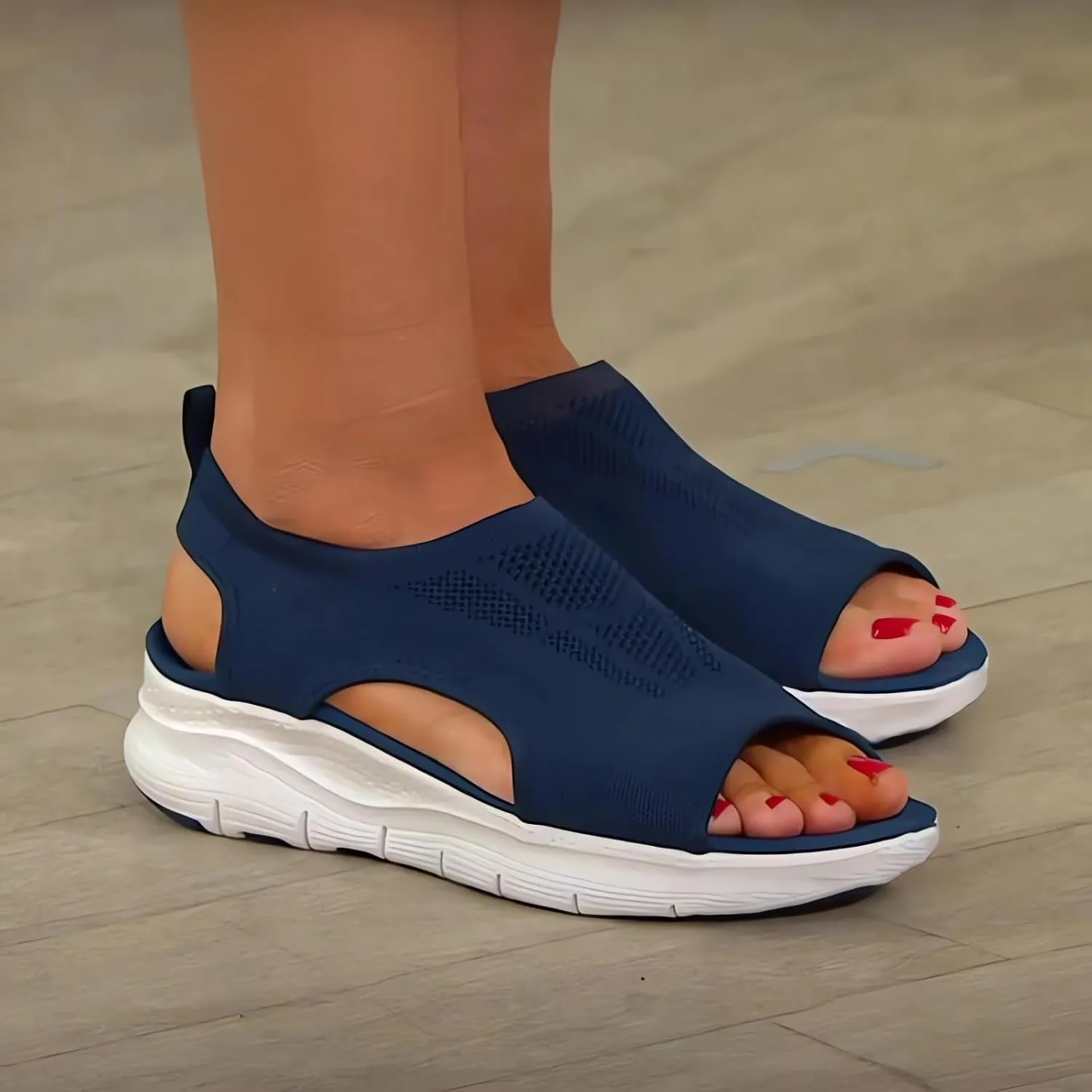 Women's Breathable Orthopedic Arch Support Sandals, Comfortable Walking Tennis Shoes, Waterproof Hiking Outdoor Active Summer Dressy Soft Mat Diabetic Sandals